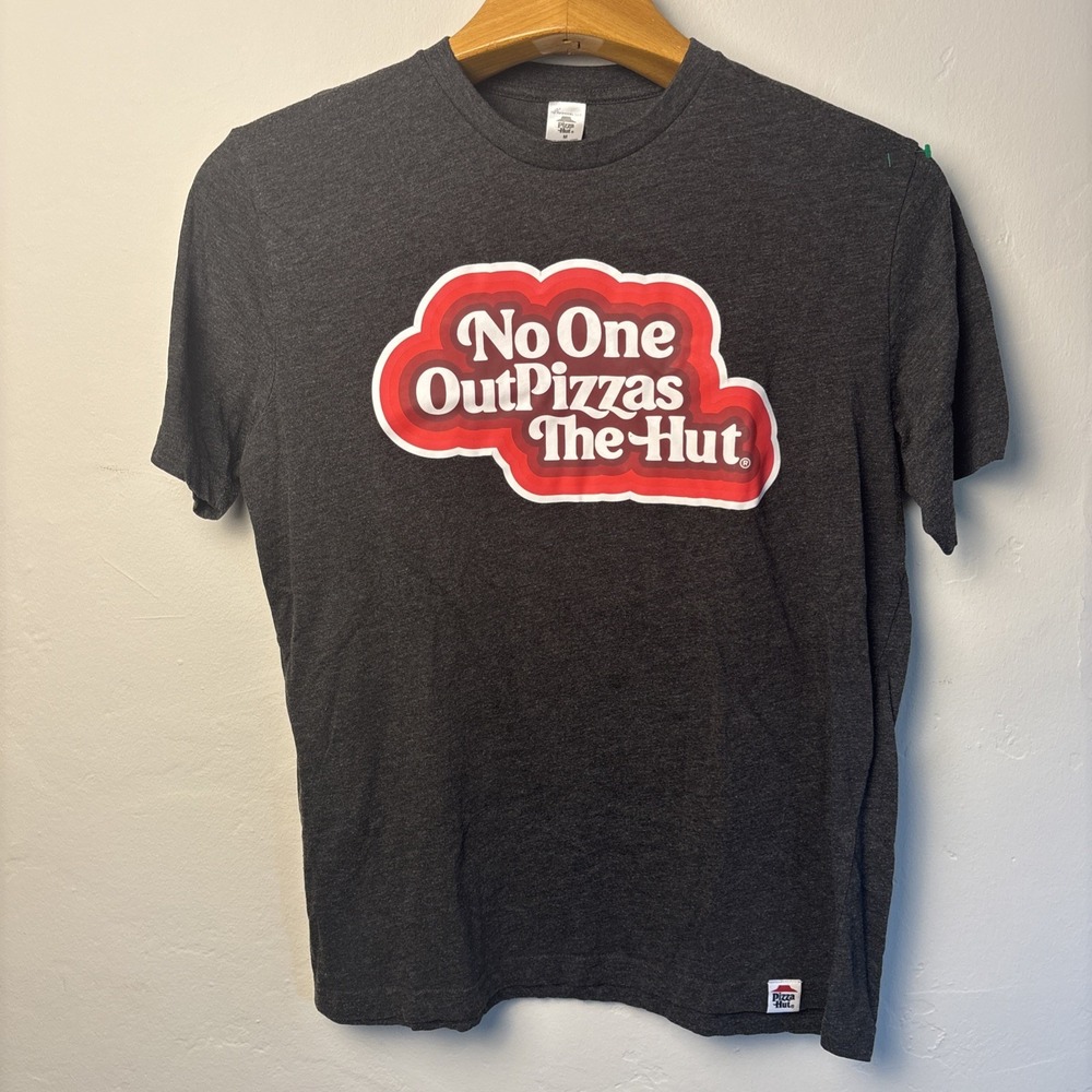 Pizza Hut Men's Medium Shirt Crew Neck Short Sleeve